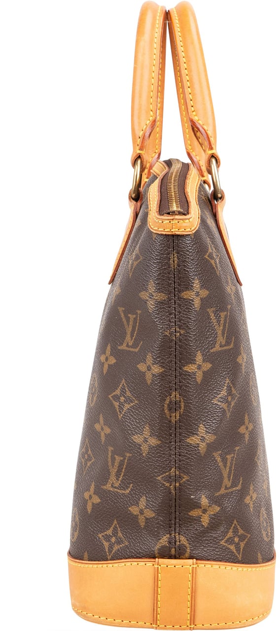 Louis Vuitton Canvas Monogram Lockit PM Handbag Bruin