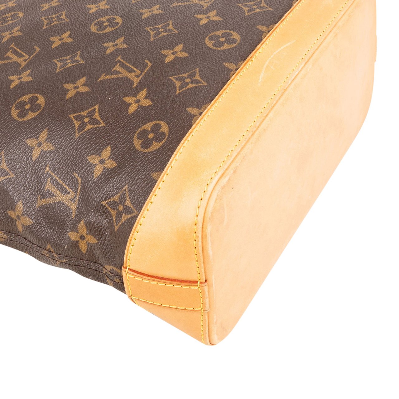 Louis Vuitton Canvas Monogram Lockit PM Handbag Bruin