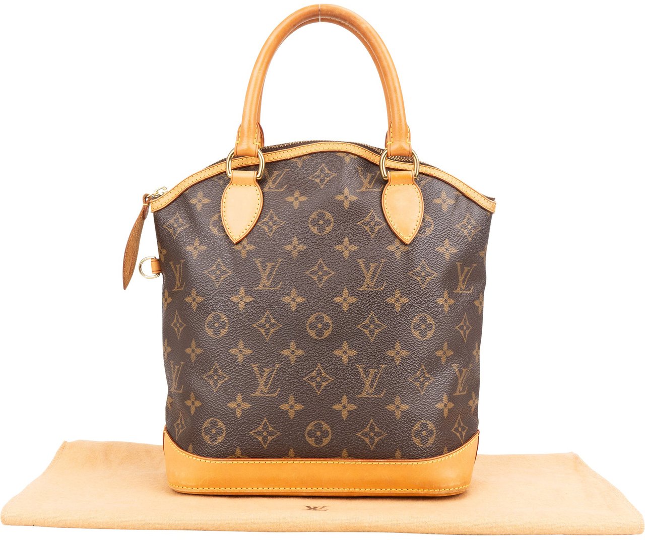 Louis Vuitton Canvas Monogram Lockit PM Handbag Bruin