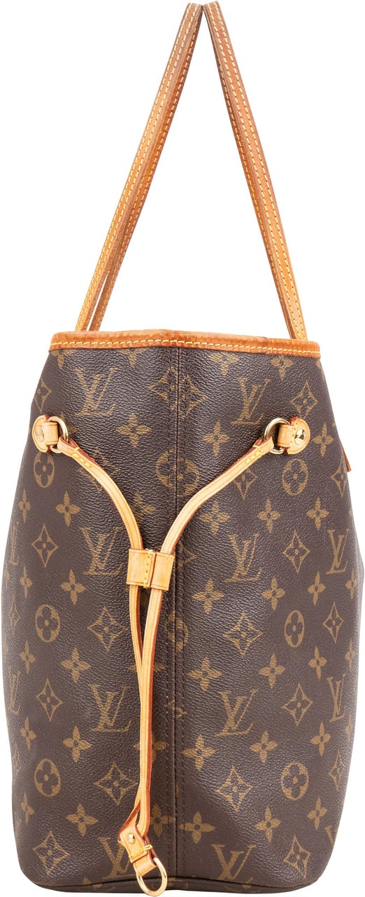 Louis Vuitton Louis Vuitton Canvas Monogram Neverfull MM Shopper Handbag Bruin