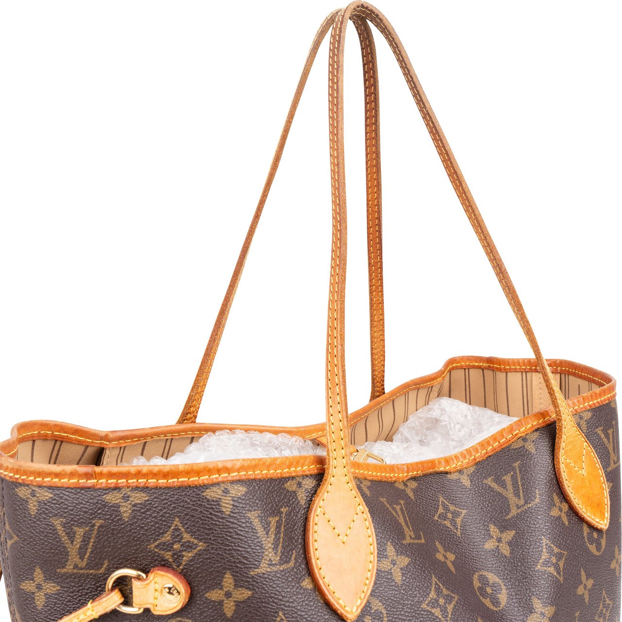 Louis Vuitton Louis Vuitton Canvas Monogram Neverfull MM Shopper Handbag Bruin