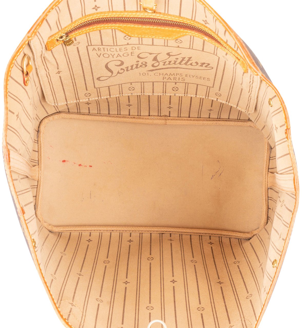 Louis Vuitton Louis Vuitton Canvas Monogram Neverfull MM Shopper Handbag Bruin