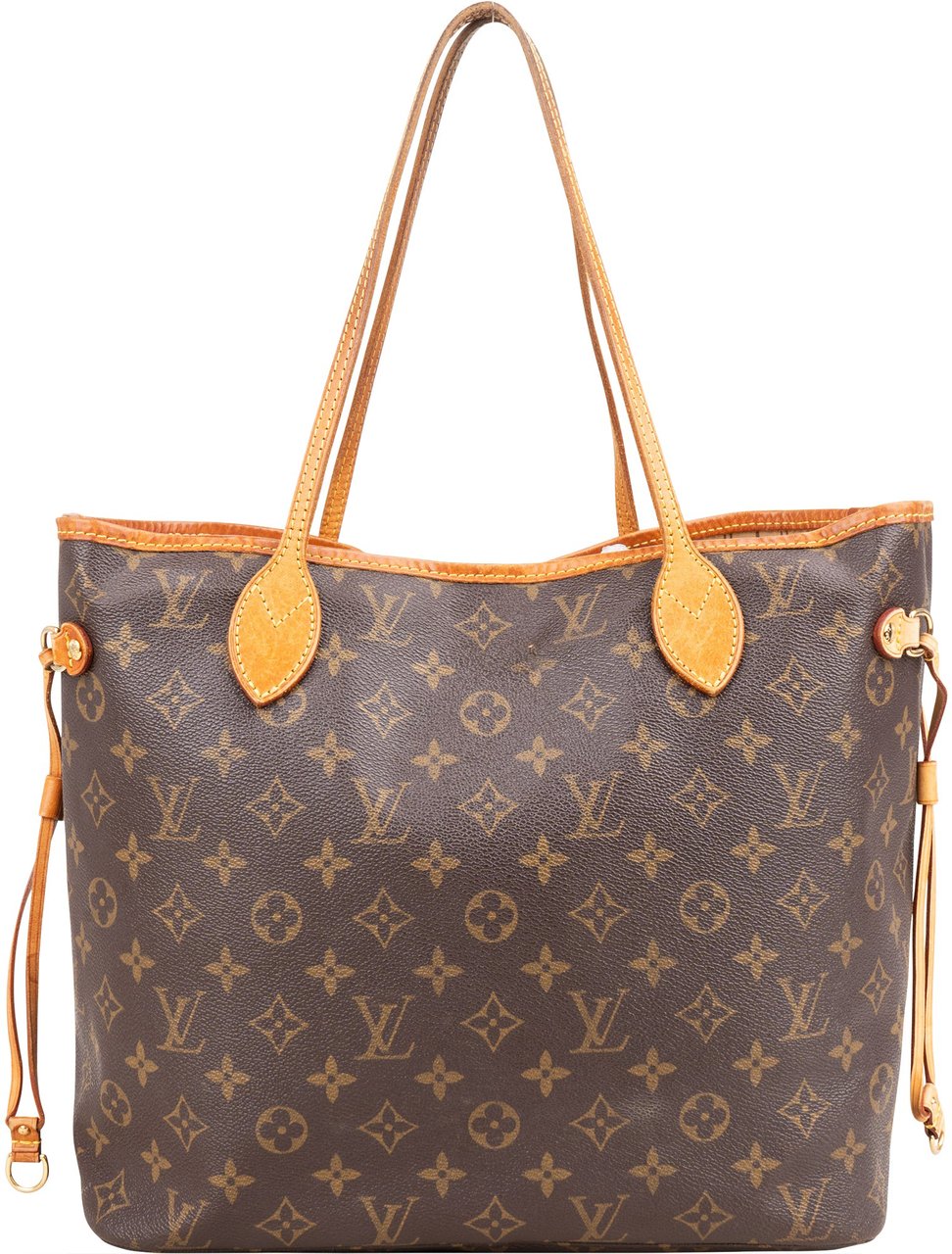 Louis Vuitton Louis Vuitton Canvas Monogram Neverfull MM Shopper Handbag Bruin
