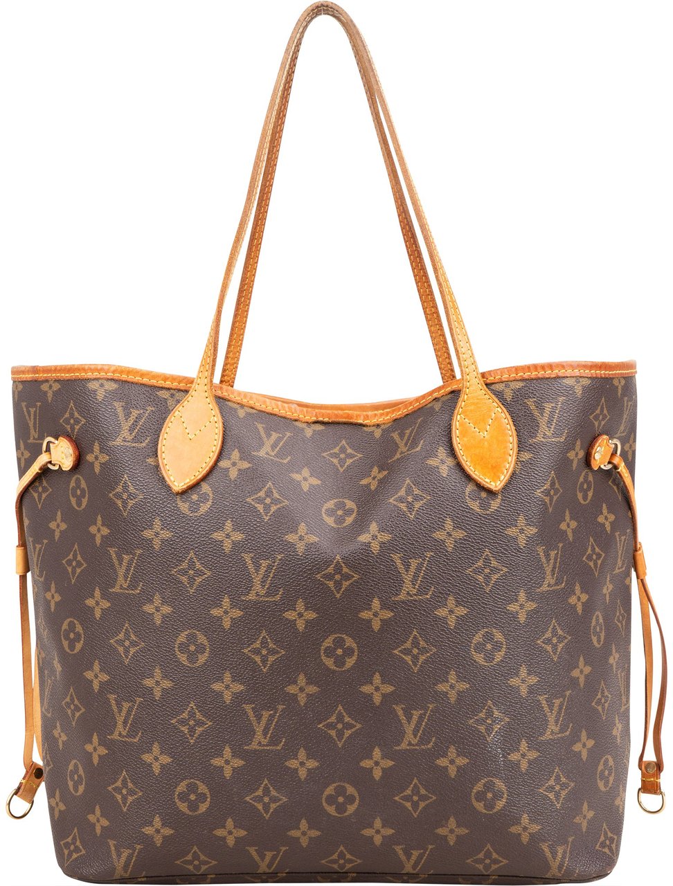 Louis Vuitton Louis Vuitton Canvas Monogram Neverfull MM Shopper Handbag Bruin