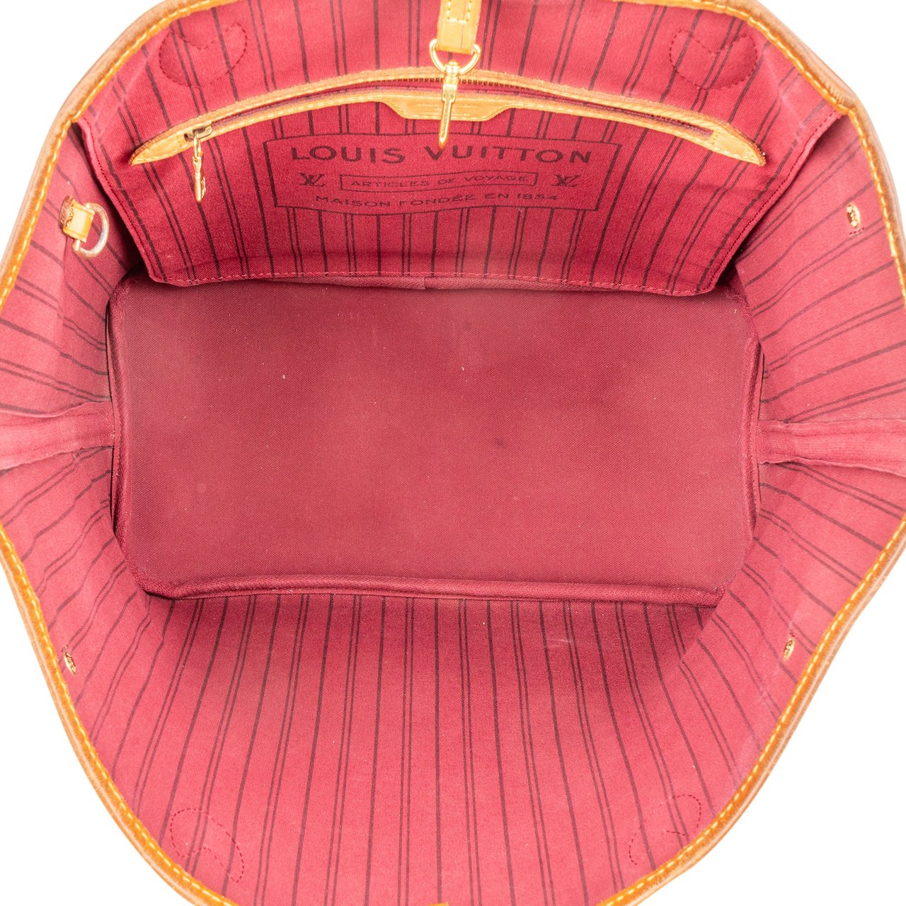 Louis Vuitton Louis Vuitton Canvas Monogram Neverfull MM Shopper Handbag Bruin