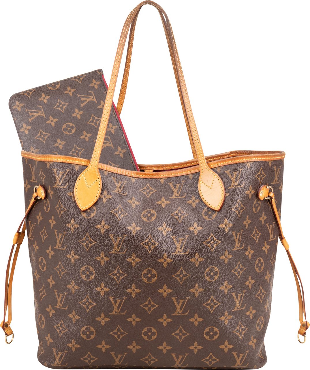 Louis Vuitton Louis Vuitton Canvas Monogram Neverfull MM Shopper Handbag Bruin
