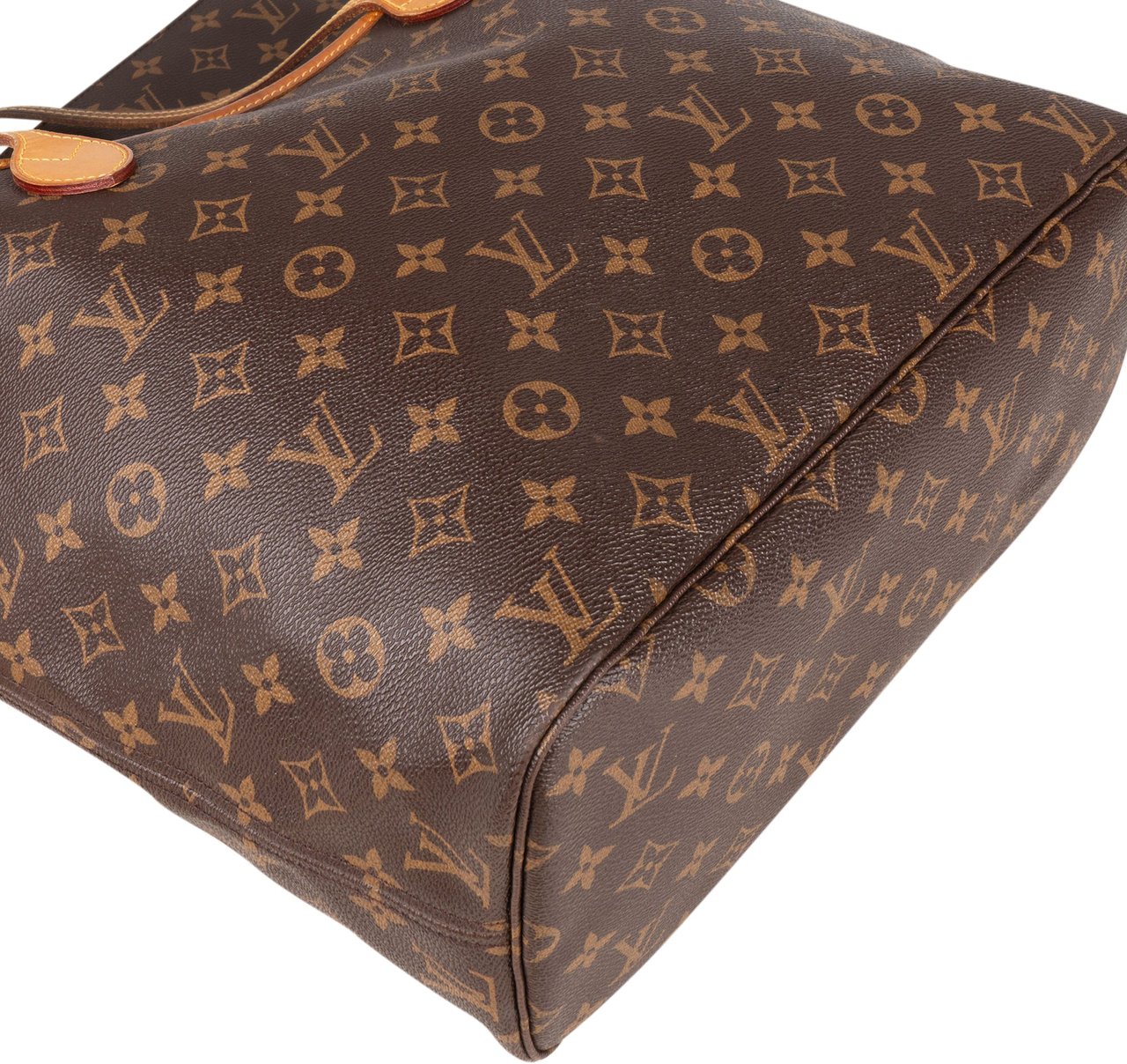 Louis Vuitton Louis Vuitton Canvas Monogram Neverfull MM Shopper Handbag Bruin