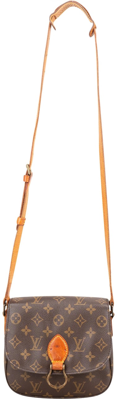 Louis Vuitton Louis Vuitton Canvas Monogram Saint Cloud MM Crossbody Bag Bruin