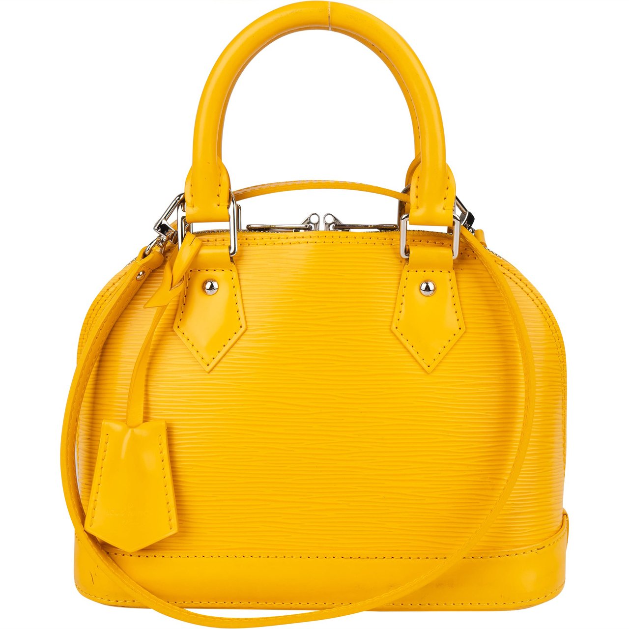 Louis Vuitton Louis Vuitton Yellow Epi Leather Alma BB Handbag Geel