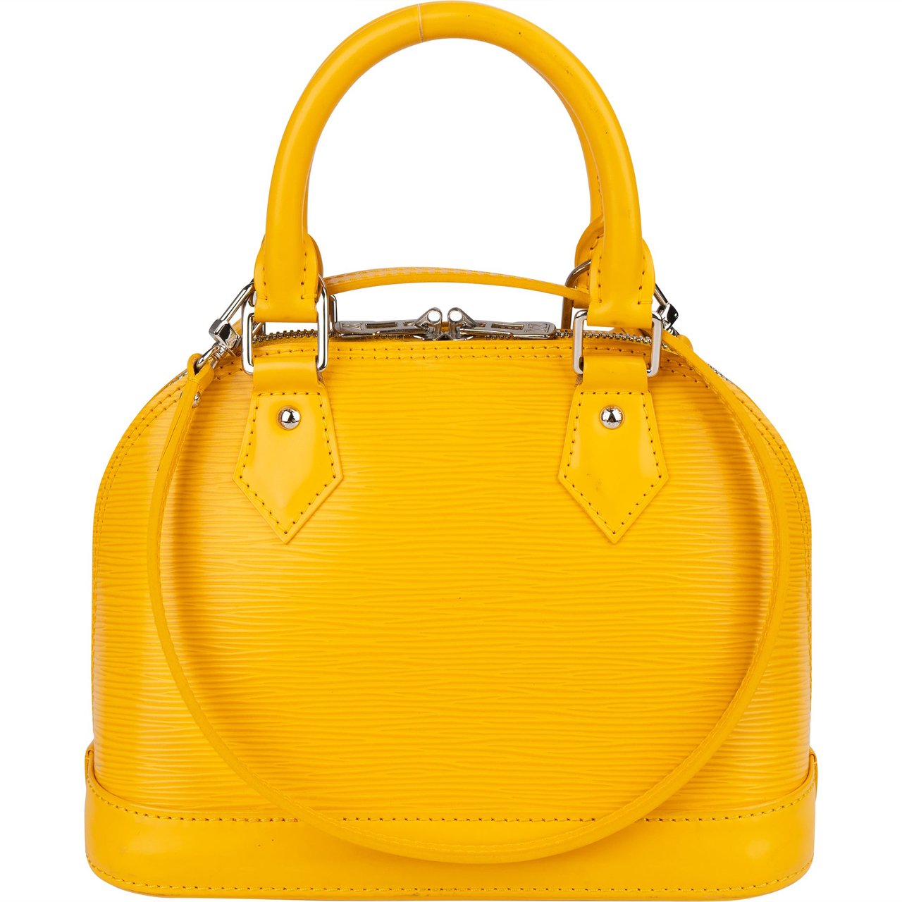 Louis Vuitton Louis Vuitton Yellow Epi Leather Alma BB Handbag Geel