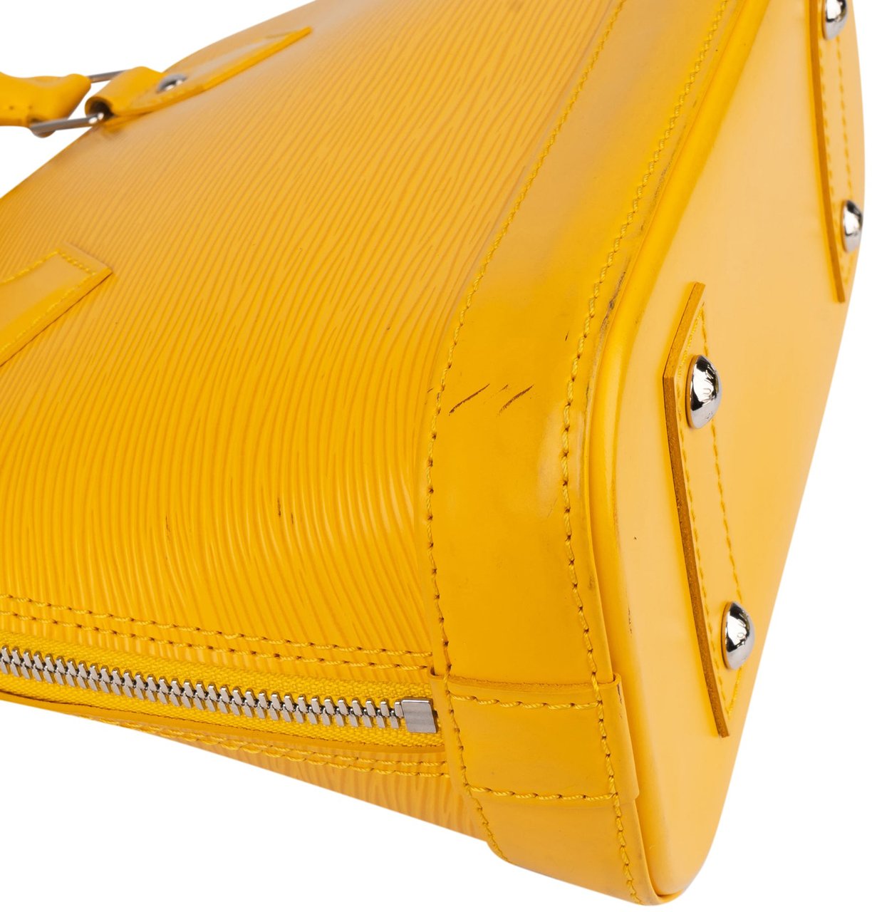 Louis Vuitton Louis Vuitton Yellow Epi Leather Alma BB Handbag Geel