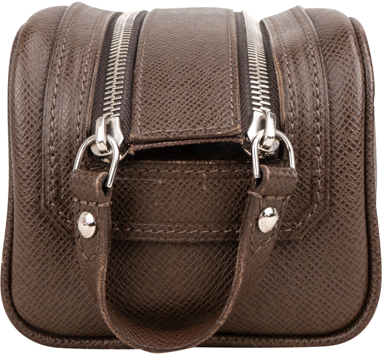 Louis Vuitton Louis Vuitton Brun Taiga Leather Toiletry Bag Bruin