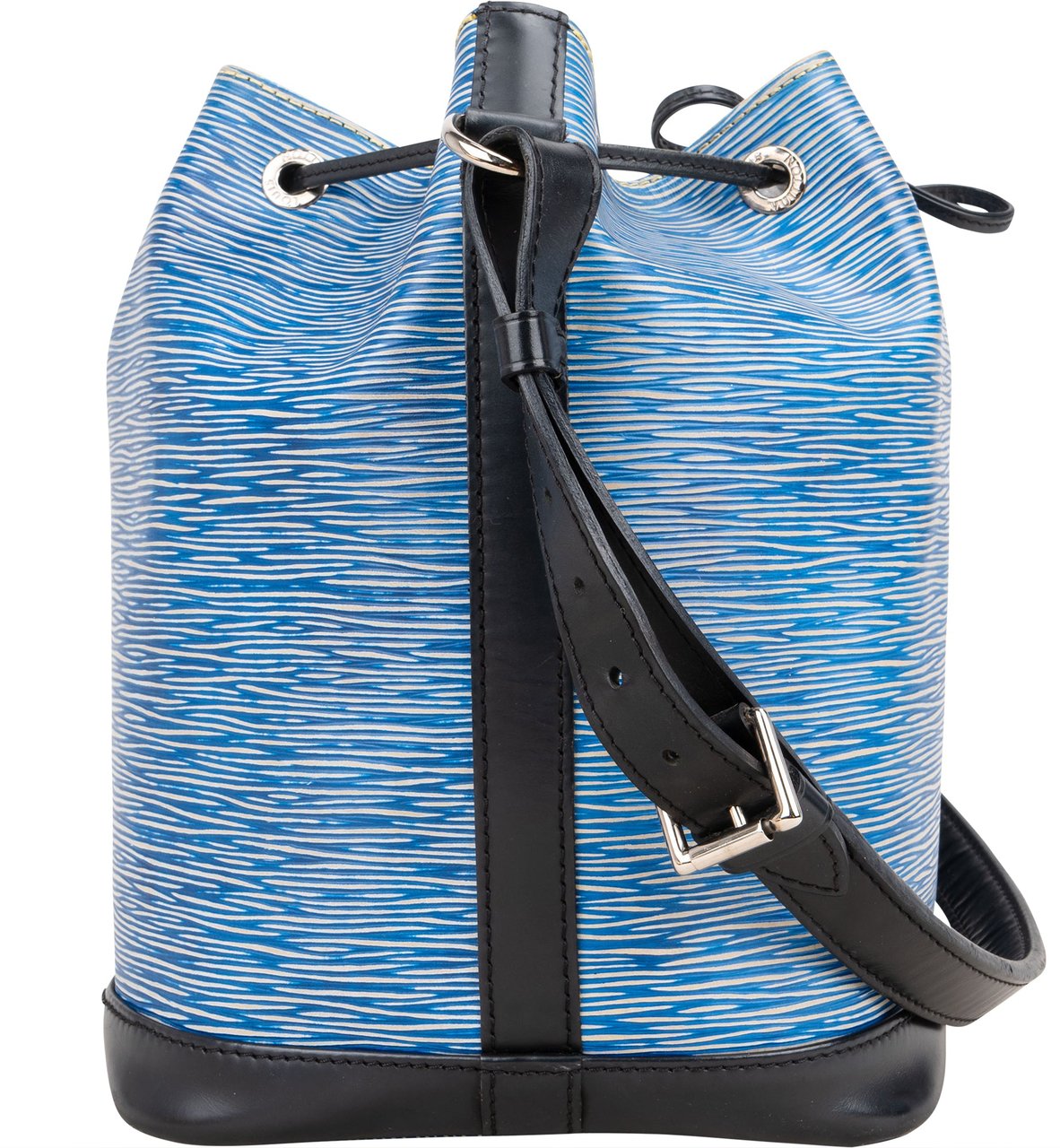 Louis Vuitton Bicolor Epi Leather NM Sac Noe Petit Shoulder Bag Blauw