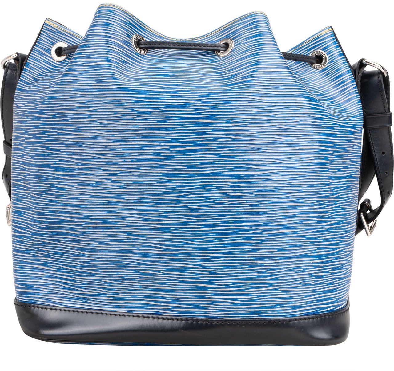 Louis Vuitton Bicolor Epi Leather NM Sac Noe Petit Shoulder Bag Blauw