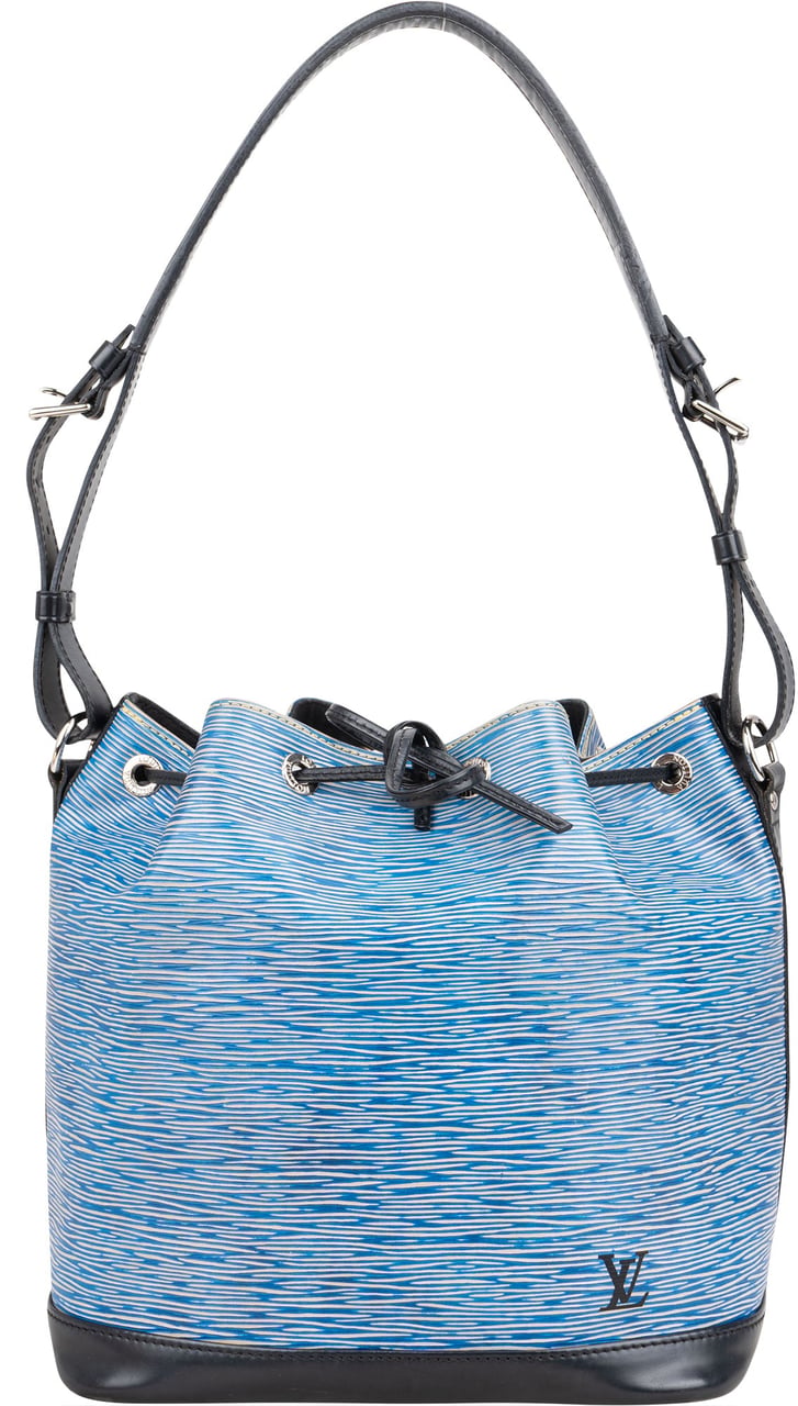 Louis Vuitton Bicolor Epi Leather NM Sac Noe Petit Shoulder Bag Blauw
