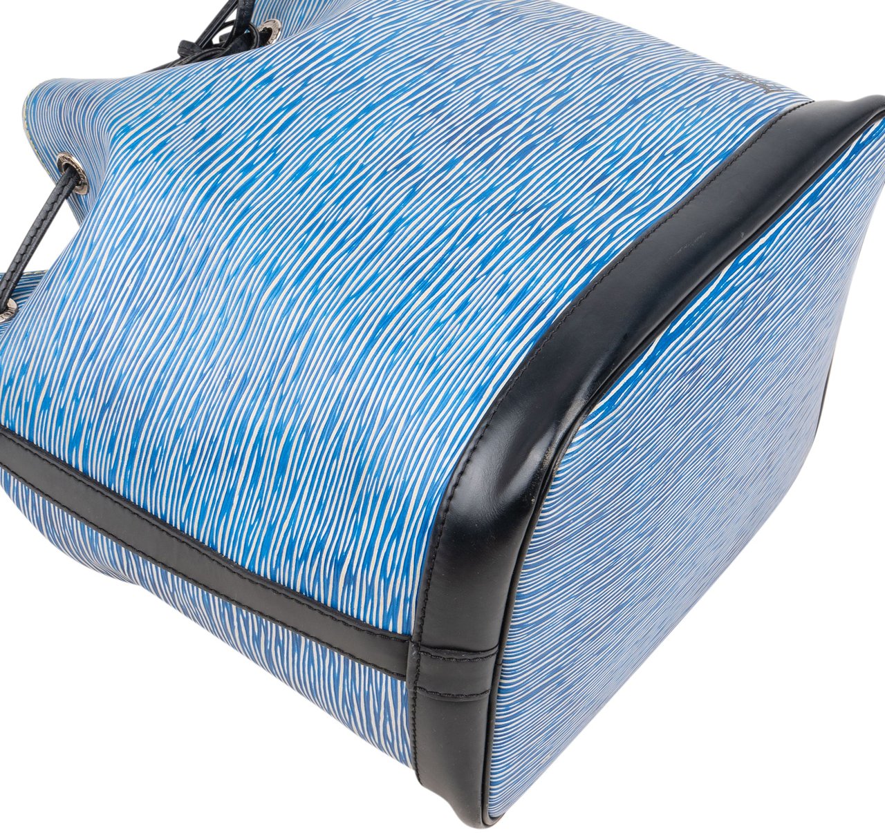 Louis Vuitton Bicolor Epi Leather NM Sac Noe Petit Shoulder Bag Blauw