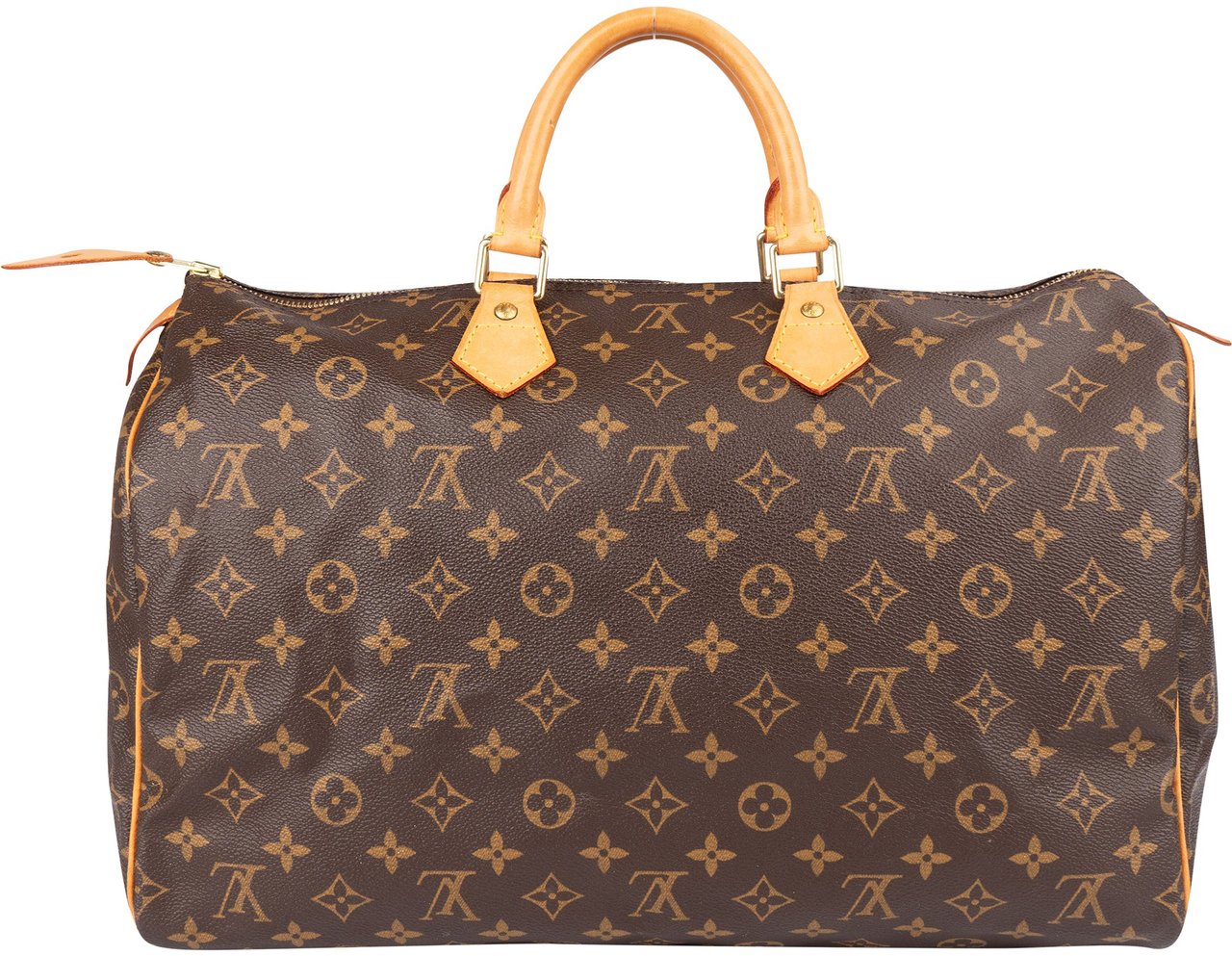 Louis Vuitton Louis Vuitton Canvas Monogram Speedy 40 Handbag Bruin