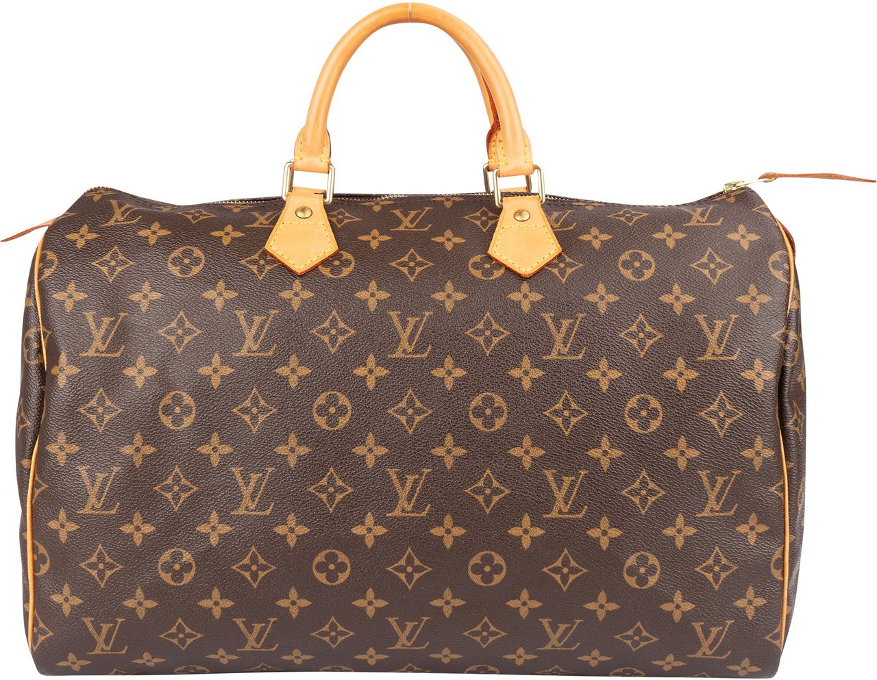 Louis Vuitton Louis Vuitton Canvas Monogram Speedy 40 Handbag Bruin