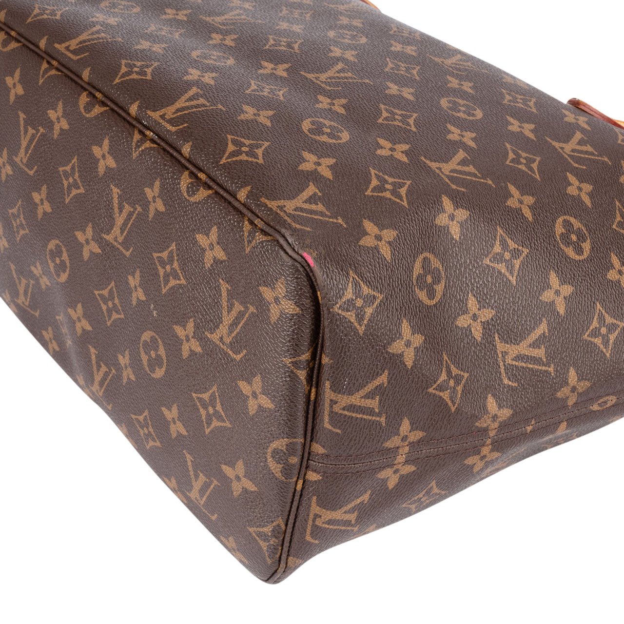 Louis Vuitton Louis Vuitton Canvas Monogram Neverfull MM Shopper Handbag Bruin