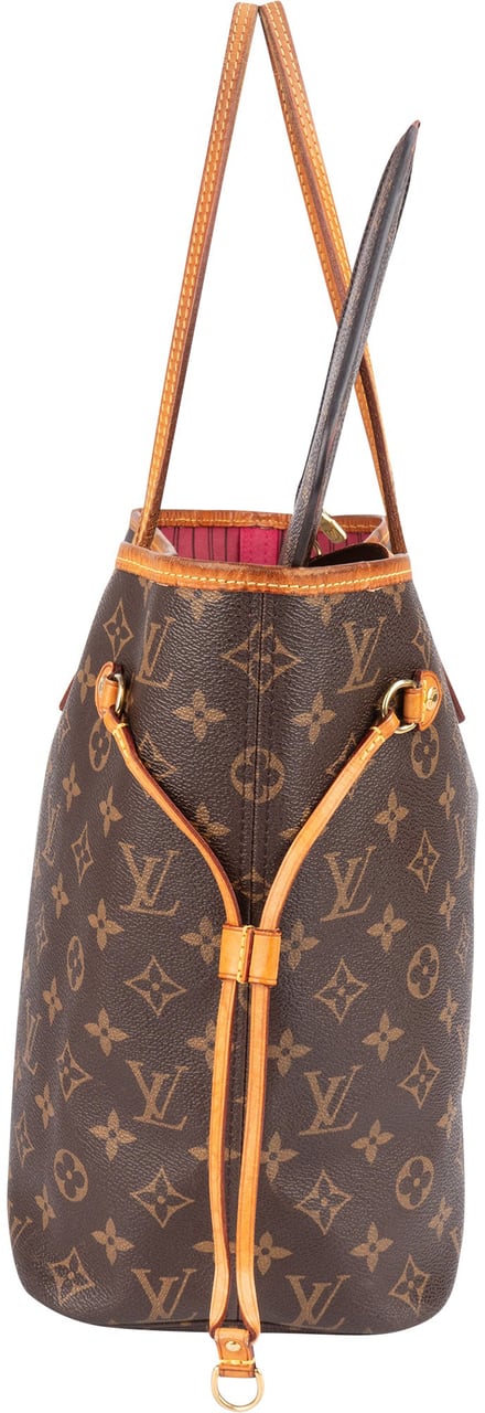 Louis Vuitton Louis Vuitton Canvas Monogram Neverfull MM Shopper Handbag Bruin
