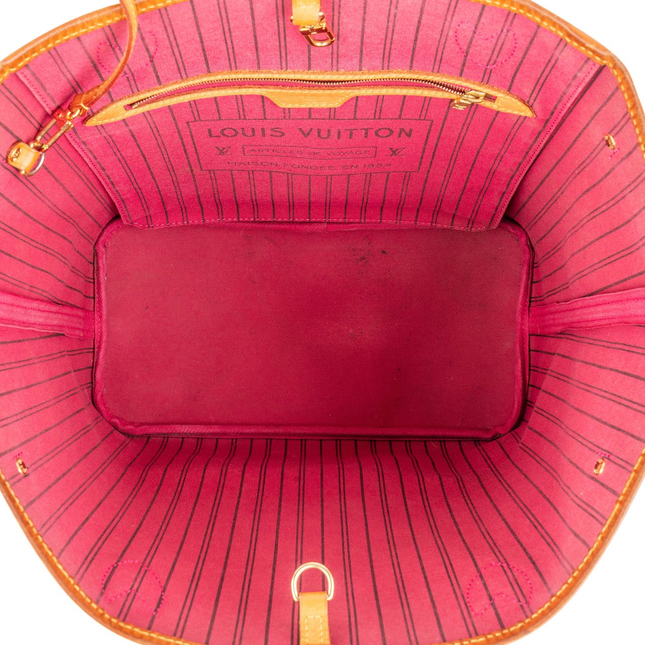 Louis Vuitton Louis Vuitton Canvas Monogram Neverfull MM Shopper Handbag Bruin