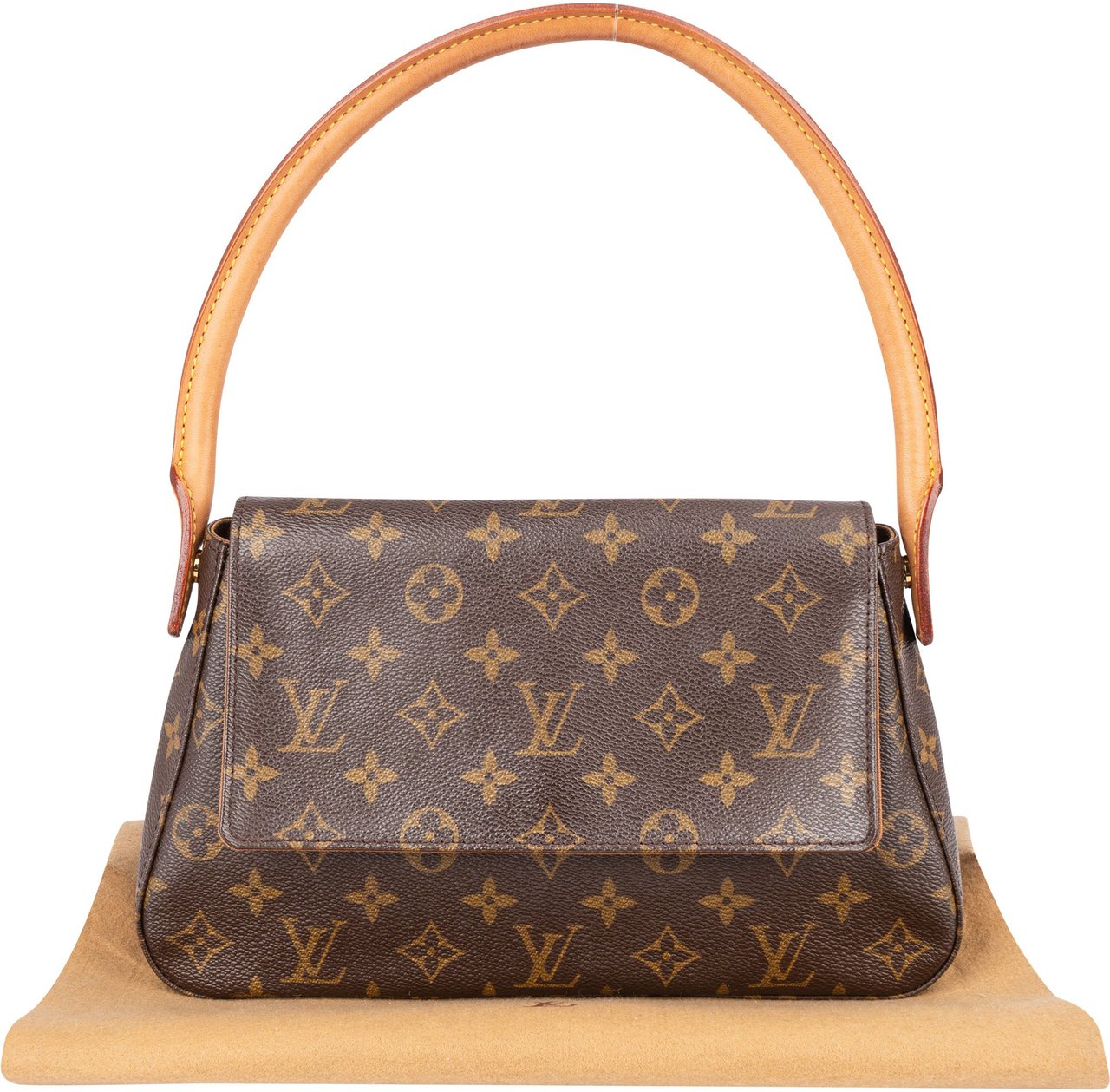Louis Vuitton Louis Vuitton Canvas Monogram Looping PM Shoulder Bag Bruin