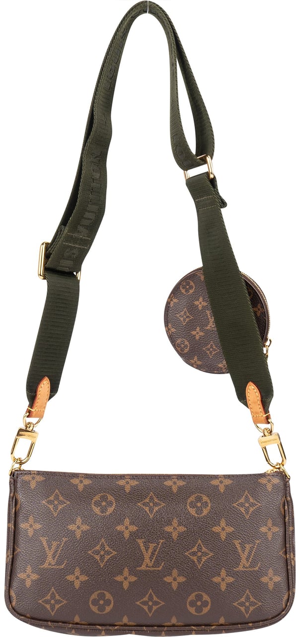Louis Vuitton Canvas Monogram Multi Pochette Accessoires Crossbody Bag Bruin
