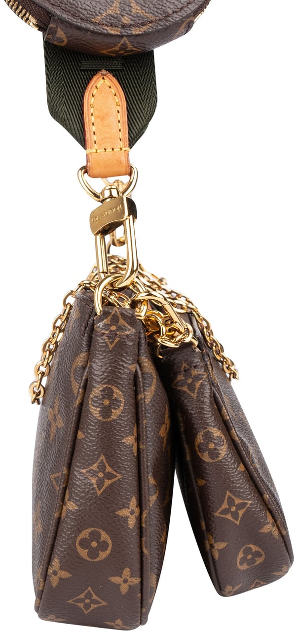 Louis Vuitton Canvas Monogram Multi Pochette Accessoires Crossbody Bag Bruin