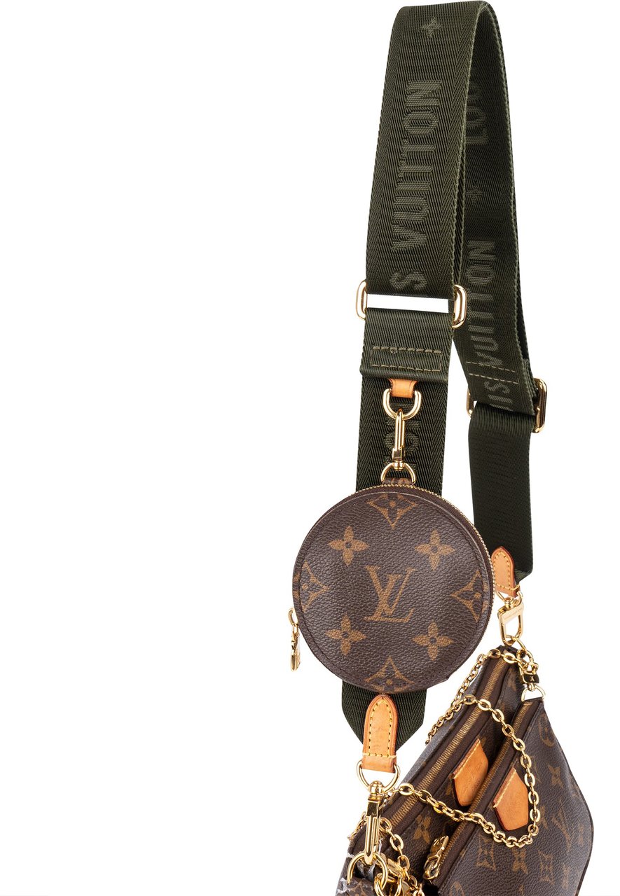 Louis Vuitton Canvas Monogram Multi Pochette Accessoires Crossbody Bag Bruin