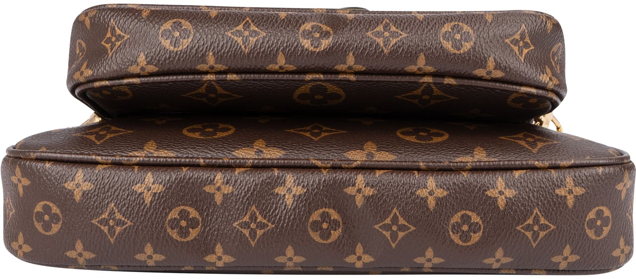 Louis Vuitton Canvas Monogram Multi Pochette Accessoires Crossbody Bag Bruin