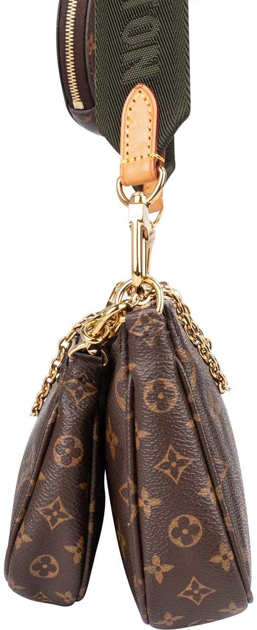 Louis Vuitton Canvas Monogram Multi Pochette Accessoires Crossbody Bag Bruin