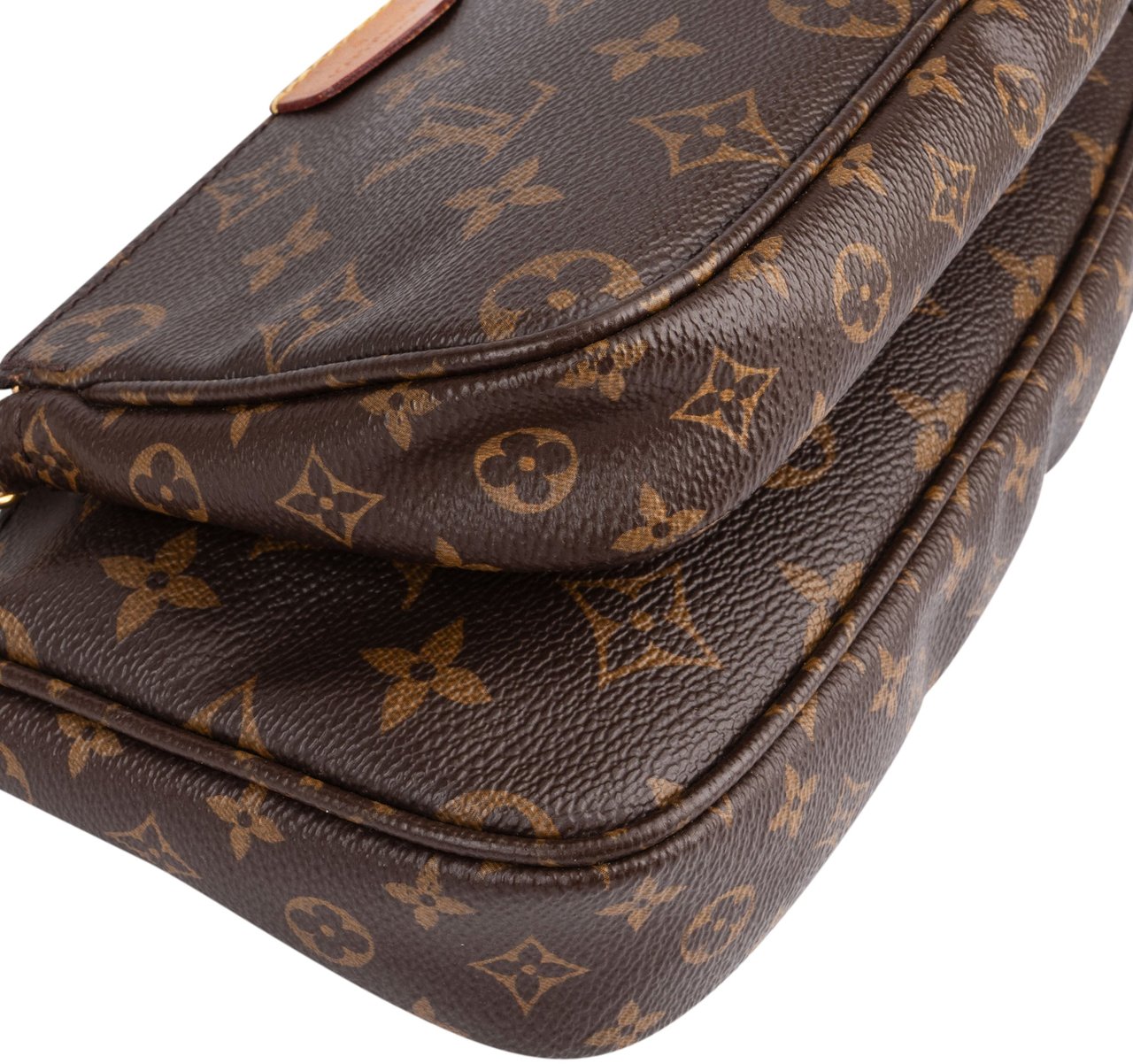 Louis Vuitton Canvas Monogram Multi Pochette Accessoires Crossbody Bag Bruin
