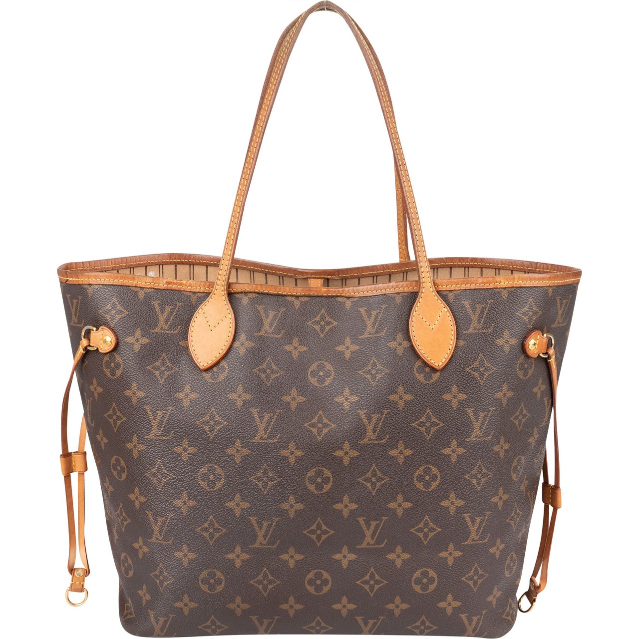 Louis Vuitton Louis Vuitton Canvas Monogram Neverfull MM Shopper Handbag Bruin