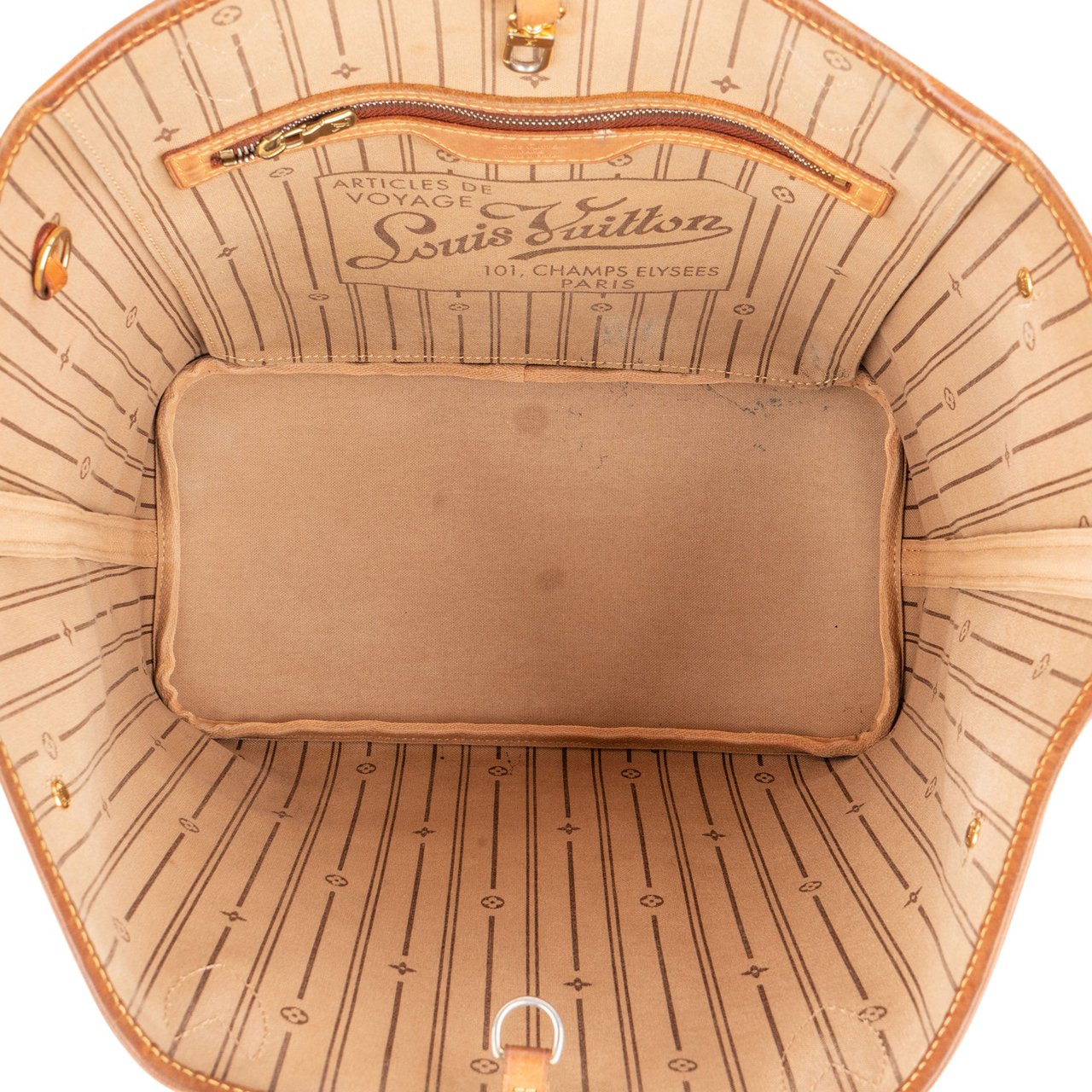 Louis Vuitton Louis Vuitton Canvas Monogram Neverfull MM Shopper Handbag Bruin