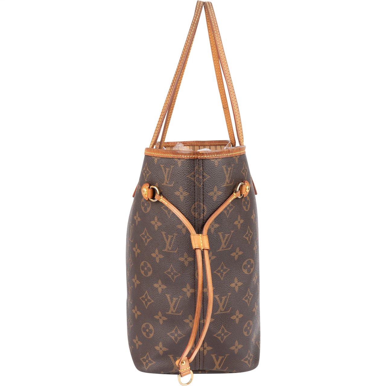 Louis Vuitton Louis Vuitton Canvas Monogram Neverfull MM Shopper Handbag Bruin