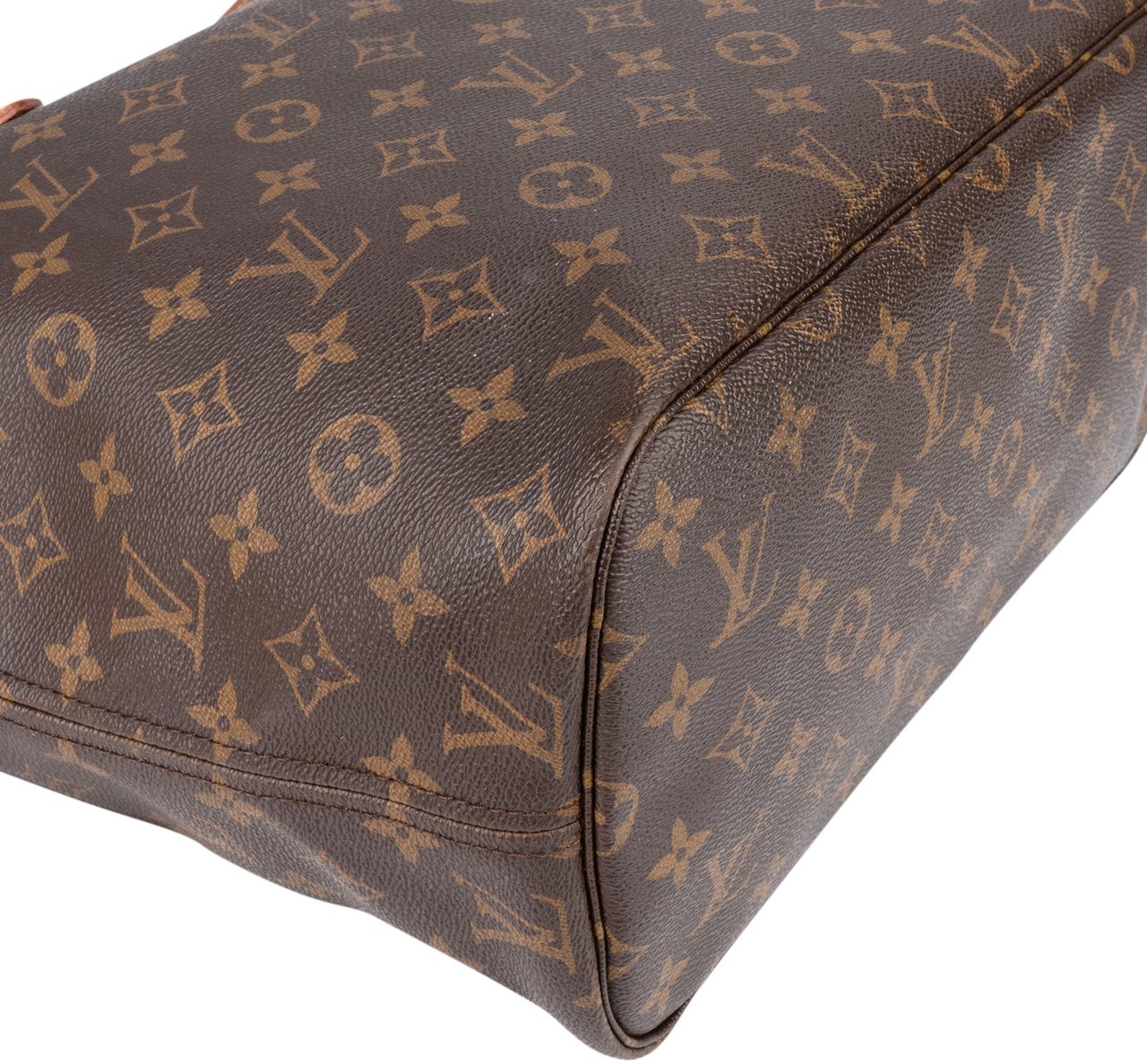 Louis Vuitton Louis Vuitton Canvas Monogram Neverfull MM Shopper Handbag Bruin
