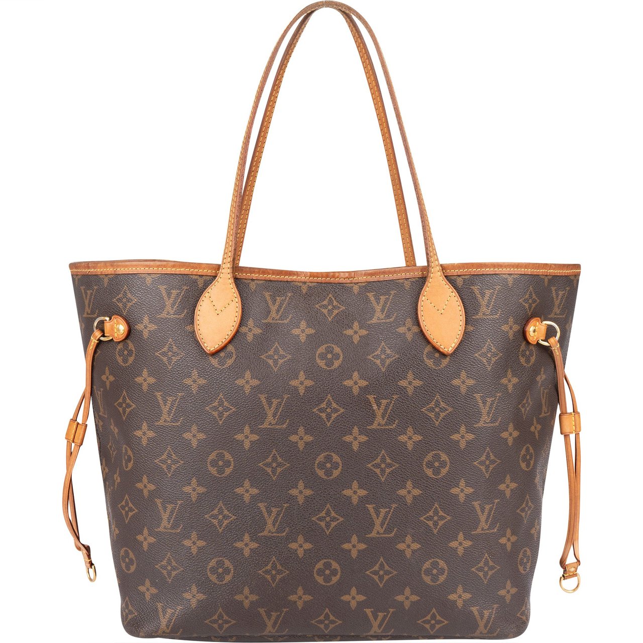 Louis Vuitton Louis Vuitton Canvas Monogram Neverfull MM Shopper Handbag Bruin