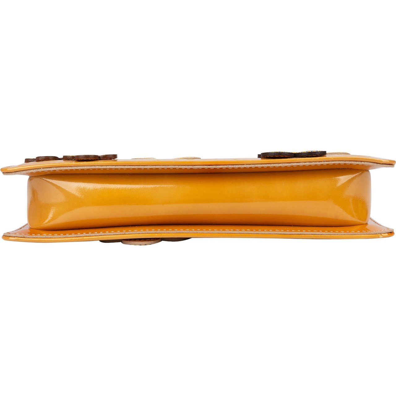 Louis Vuitton Louis Vuitton Monogram Vernis Fleurs Lexington Pochette Handbag Geel