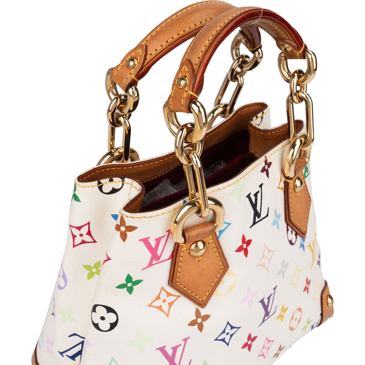 Louis Vuitton Louis Vuitton Monogram Murakami Multicolor Audra Handbag Wit