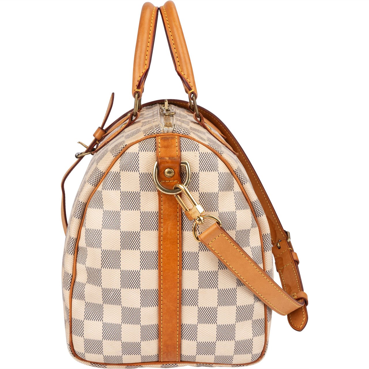 Louis Vuitton Louis Vuitton Monogram Damier Azur Speedy 30 Bandoulière Handbag Wit