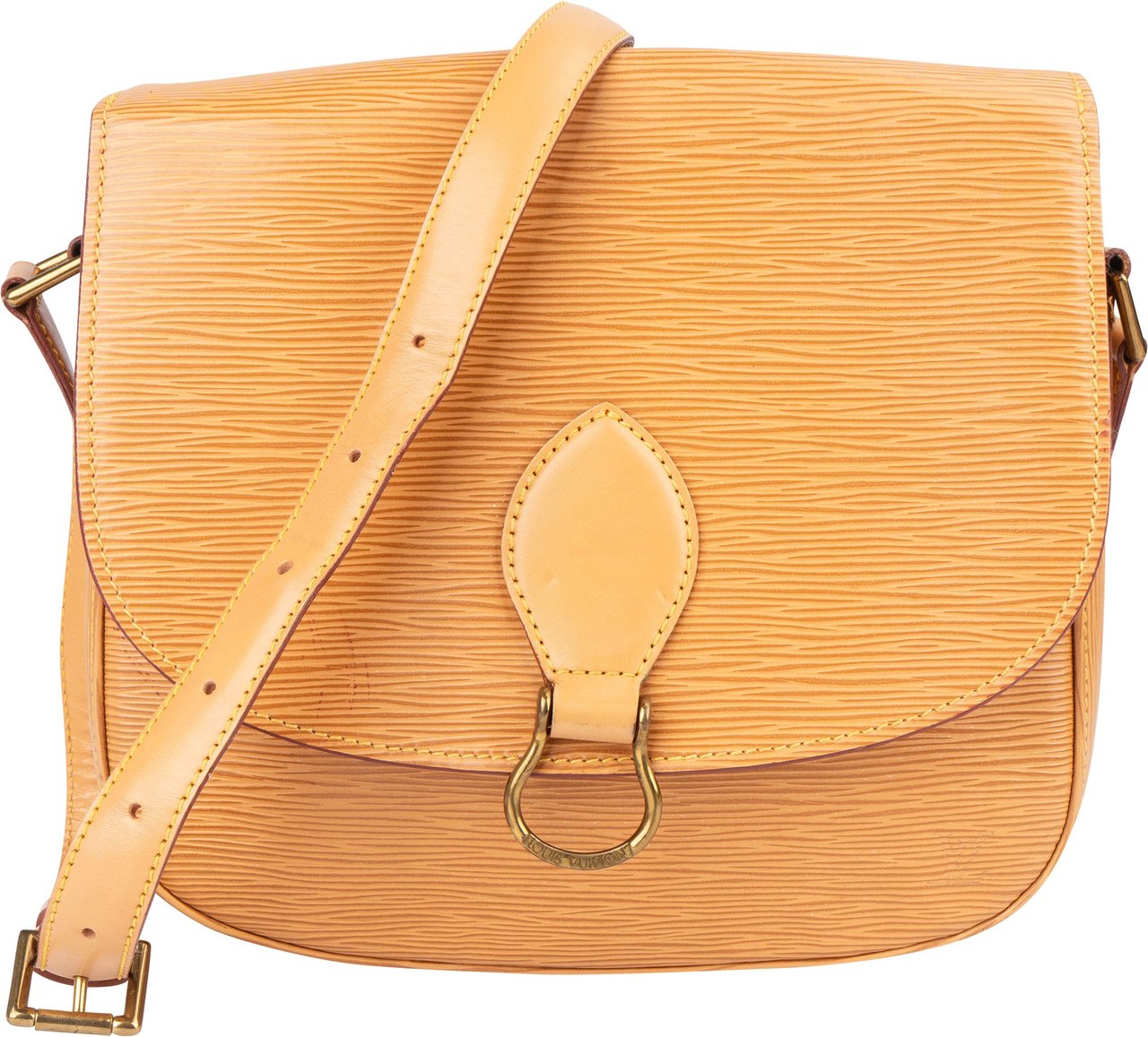 Louis Vuitton Louis Vuitton Epi Leather Saint Cloud GM Shoulder Bag Geel