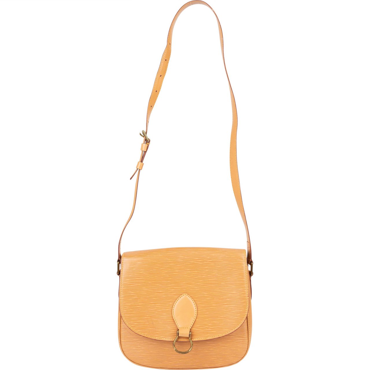 Louis Vuitton Louis Vuitton Epi Leather Saint Cloud GM Shoulder Bag Geel
