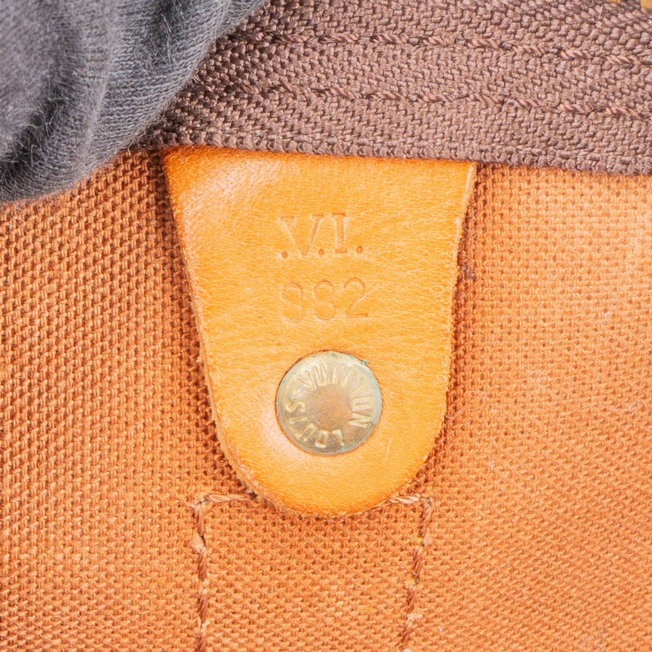 Louis Vuitton Louis Vuitton Monogram Canvas Keepall 55 Bandoulière Travel Bag Bruin