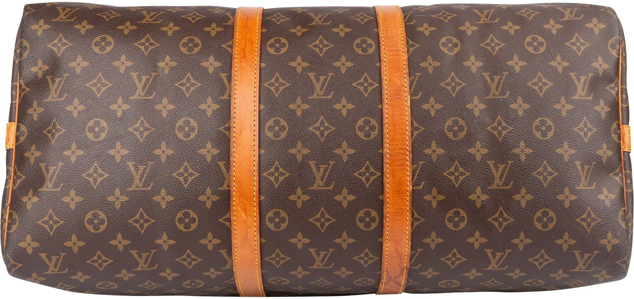 Louis Vuitton Louis Vuitton Monogram Canvas Keepall 55 Bandoulière Travel Bag Bruin