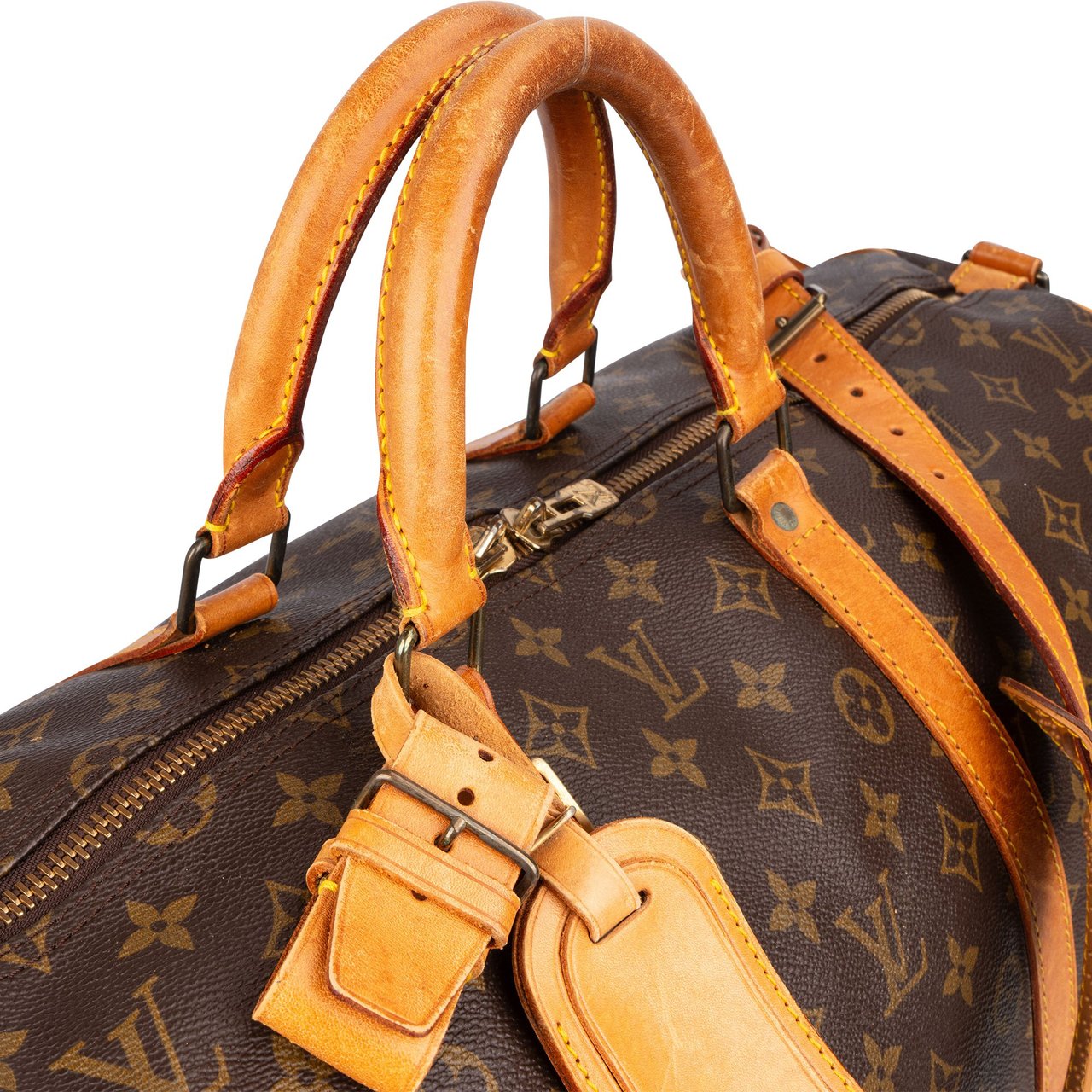 Louis Vuitton Louis Vuitton Monogram Canvas Keepall 55 Bandoulière Travel Bag Bruin