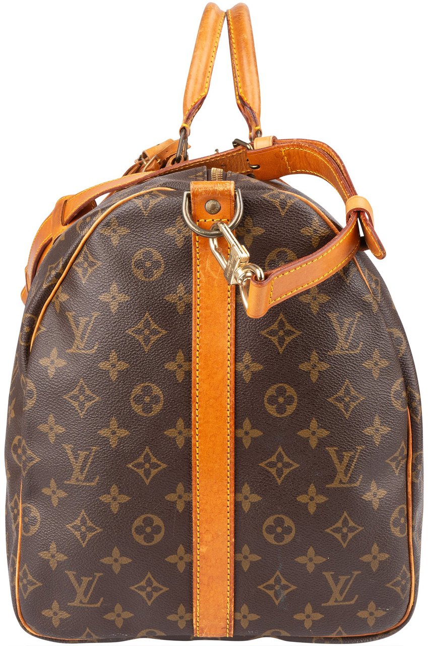 Louis Vuitton Louis Vuitton Monogram Canvas Keepall 55 Bandoulière Travel Bag Bruin