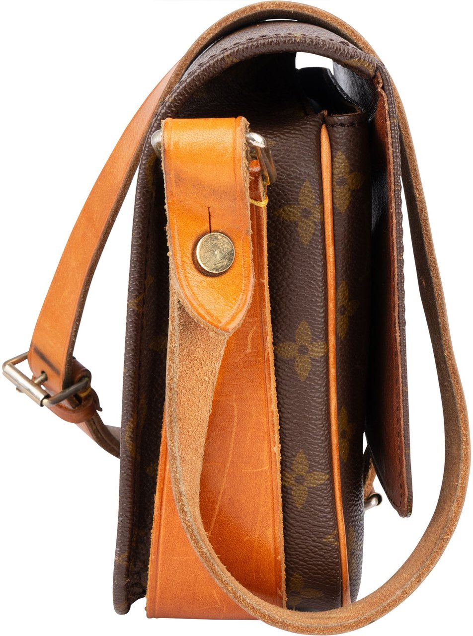 Louis Vuitton Louis Vuitton Monogram Canvas Cartouchiere MM Crossbody Bag Bruin