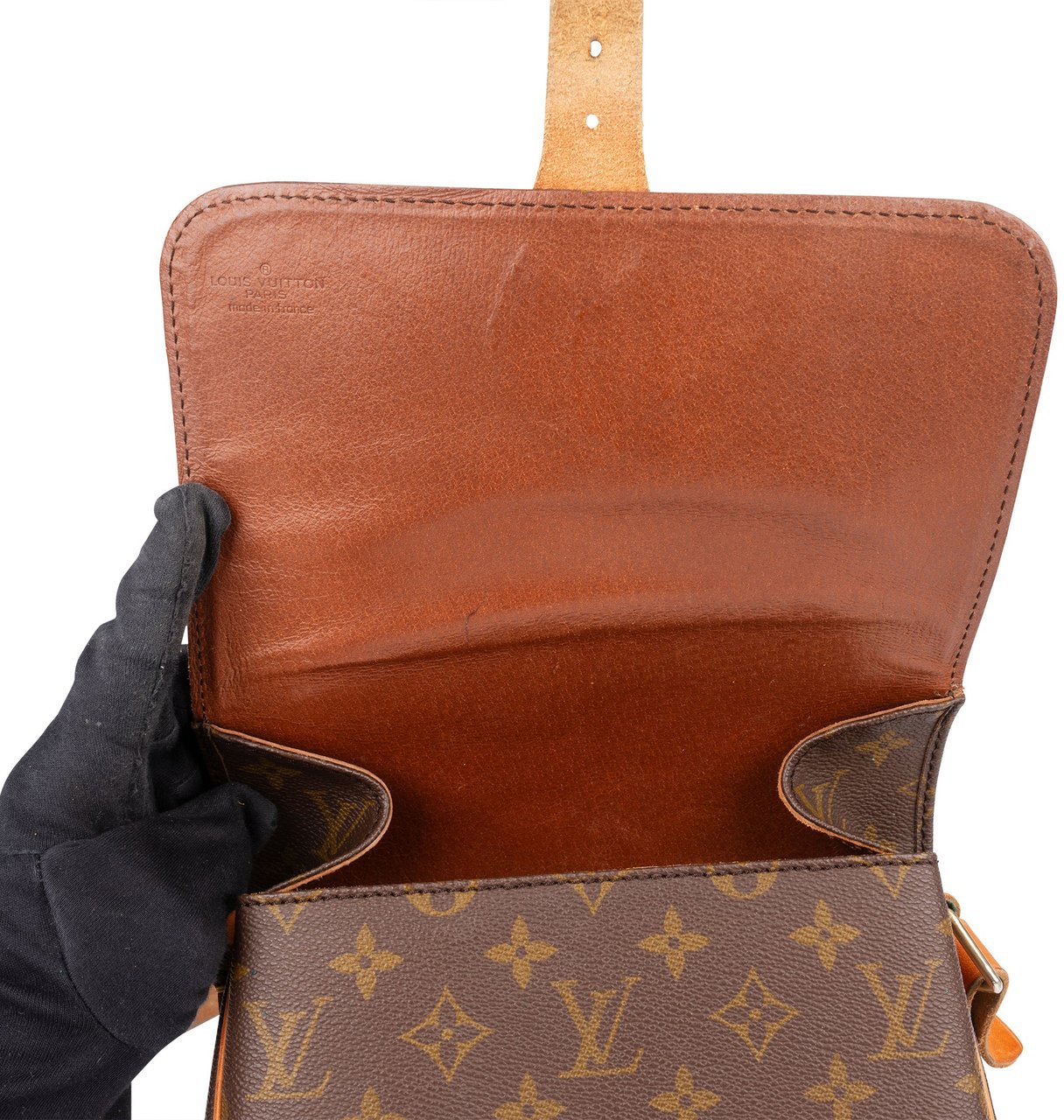 Louis Vuitton Louis Vuitton Monogram Canvas Cartouchiere MM Crossbody Bag Bruin