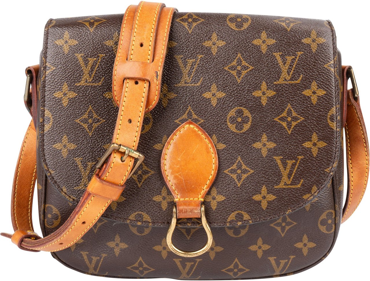 Louis Vuitton Louis Vuitton Canvas Monogram Saint Cloud GM Crossbody Bag Bruin