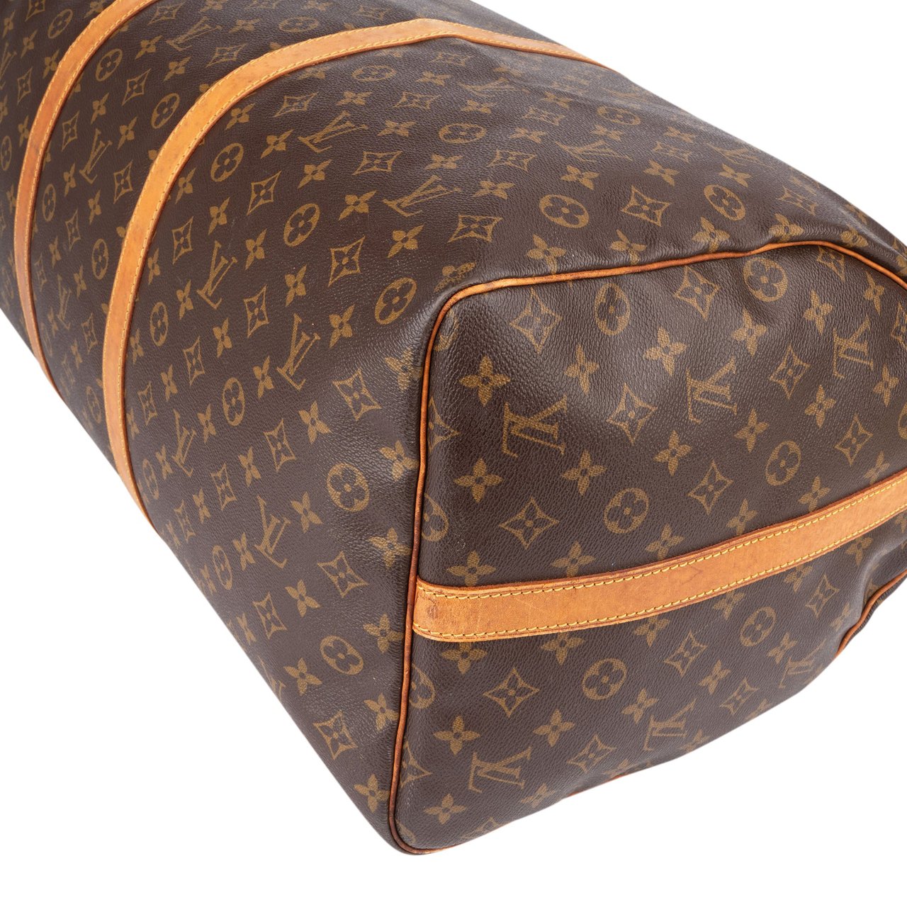 Louis Vuitton Louis Vuitton Monogram Canvas Keepall 60 Bandoulière Travel Bag Bruin